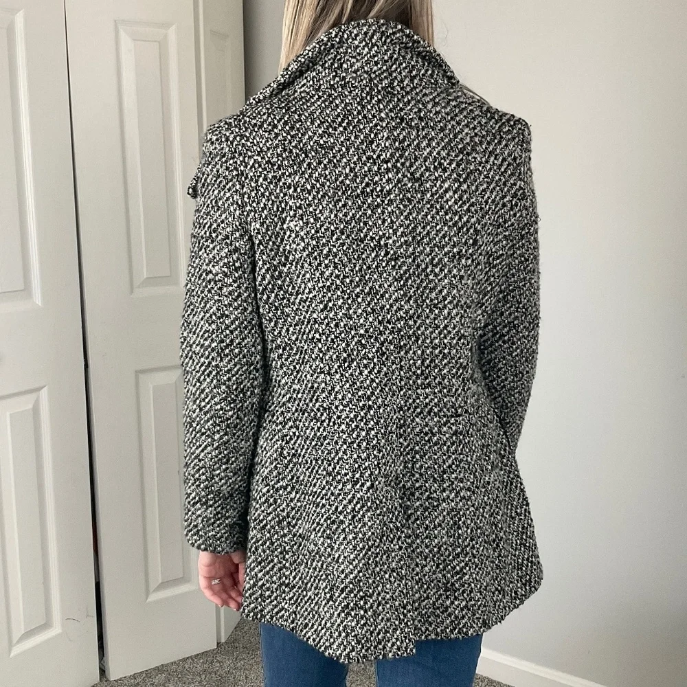 Calvin Klein Tweed Coat - Picture 5 of 6